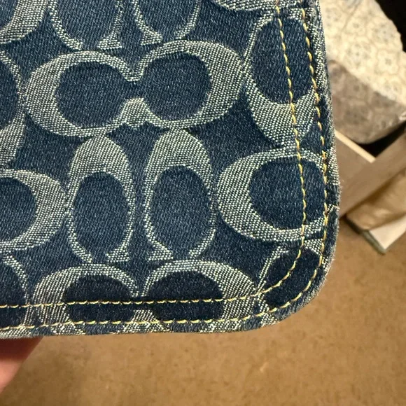 Coach Denim Penn Shoulder Bag - Picture 10 of 12